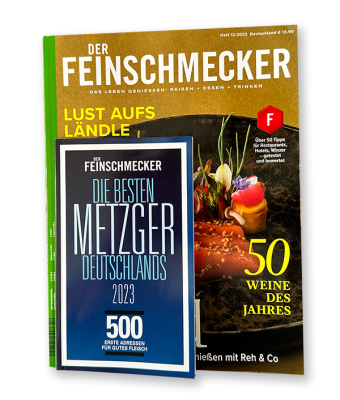 Zeitschrift Feinschmecker mit dem Sonderheft Die Besten Metzger Deutschlands